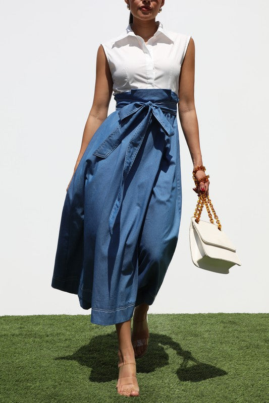 Denim Midi Dress