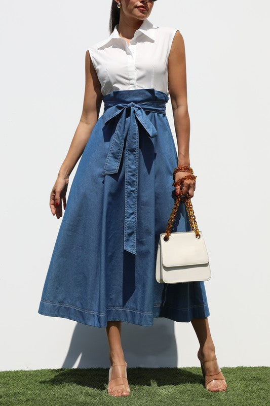 Denim Midi Dress