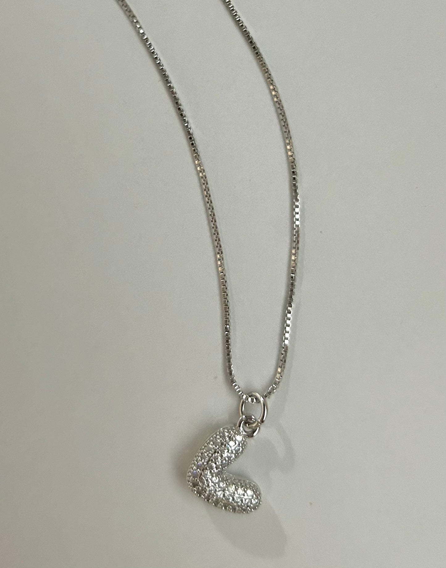 Silver Heart Chain