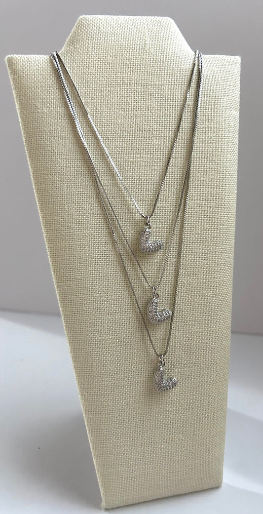 Silver Heart Chain